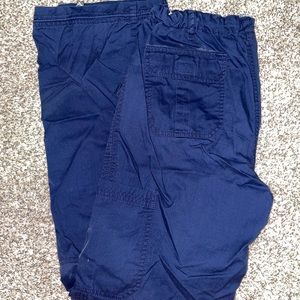 Navy Koi Scrub Pants